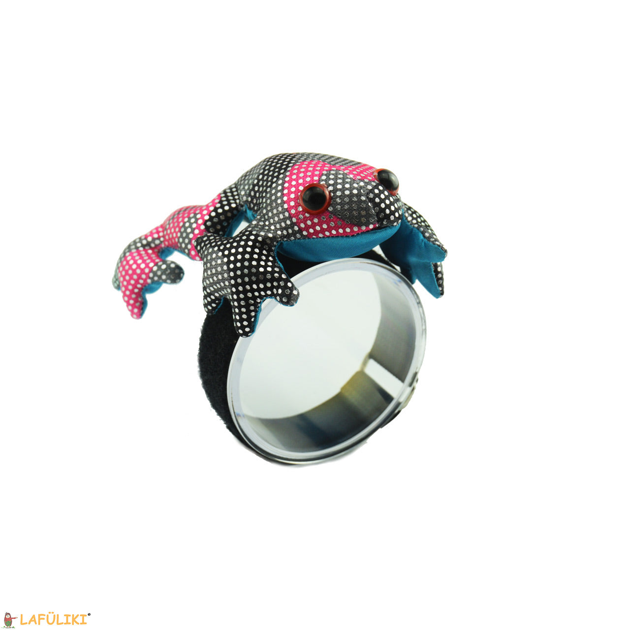 Froggy-Unterarmbeschwerer-S-pink-silber-8420-13-Schreibhilfe-lafueliki