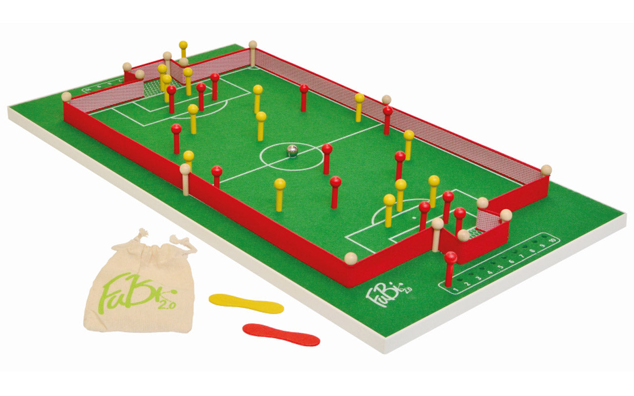 Das ist ein Bild vom FuBi 2.0 das Fußball-Billard Tischspiel