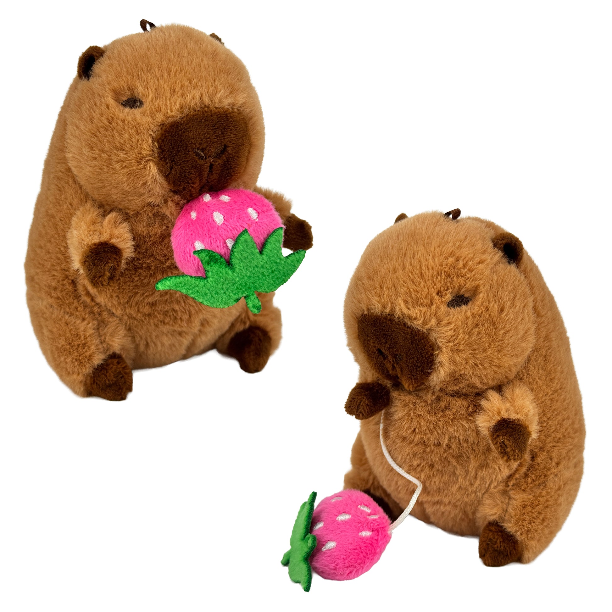 Fun-Trading-Kuscheliges-erdbeer-Pluesch-Capybara-zum-Aufziehen-vibriert-kaufen