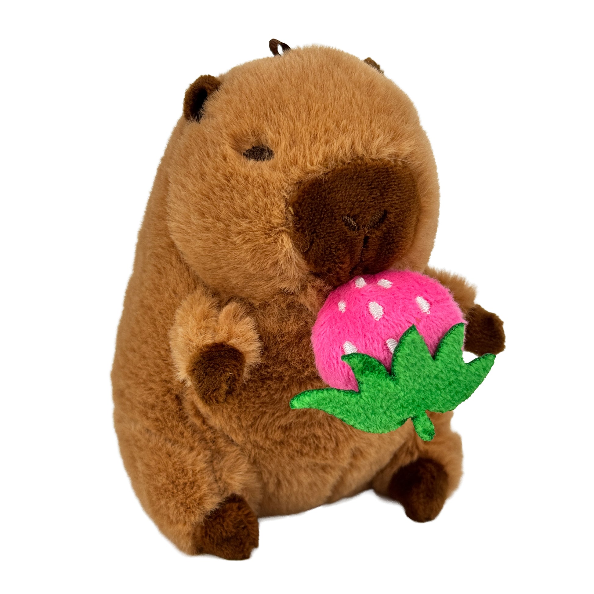 Fun-Trading-Kuscheliges-erdbeer-Pluesch-Capybara-zum-Aufziehen