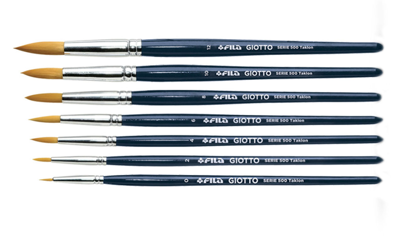 Giotto Schulpinsel rund, formstabil und verliert keine Haare