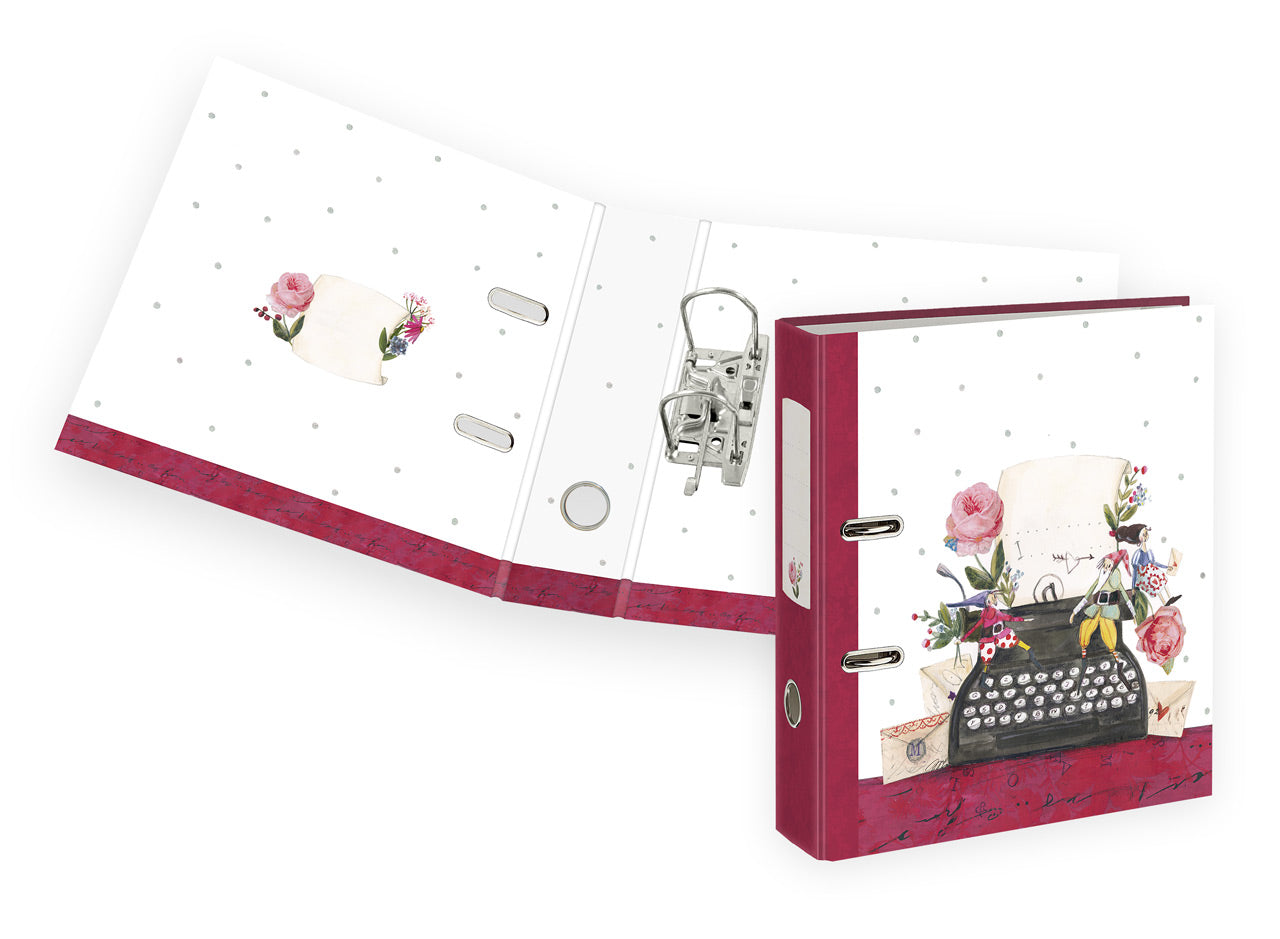 Graetz-Verlag-Motivordner-Schreibmaschine-ordner-A4-8cm-02404-lafueliki
