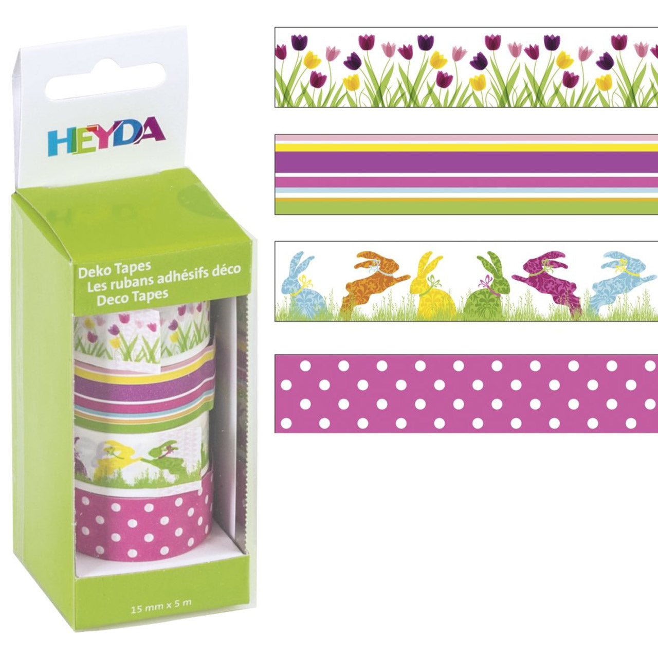 HEYDA-Deko-Tape-Fruehling-4er-Set-Hase-lafueliki