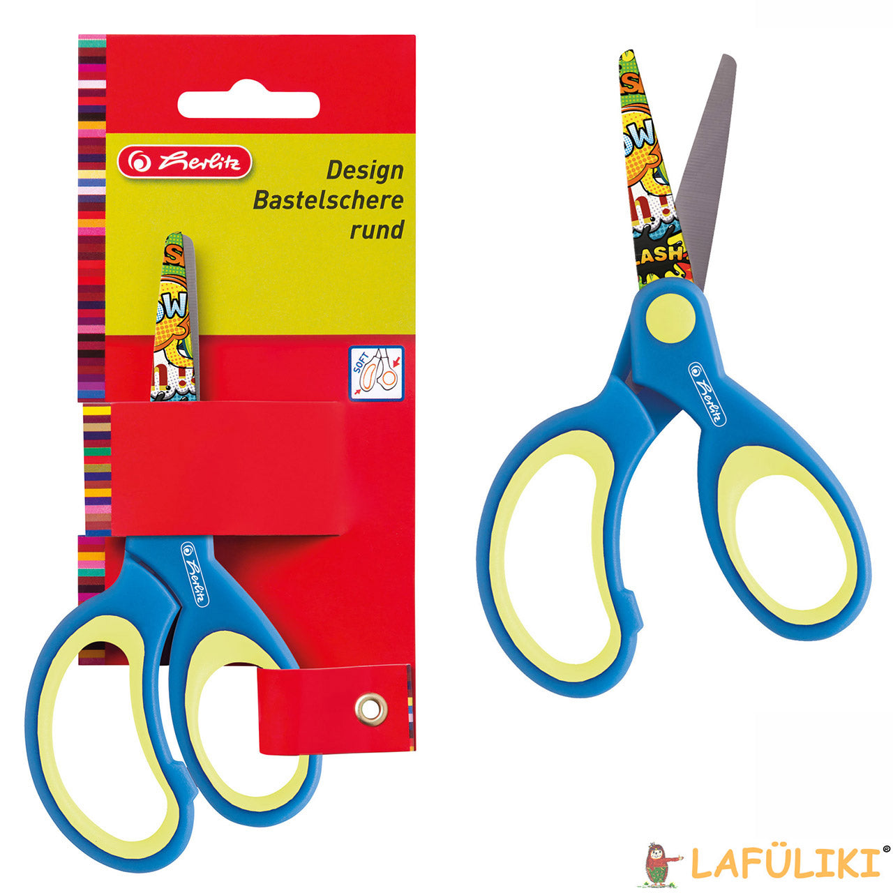 Herlitz-Bastelschere-Rechtshander-Design-rund-13cm-10897171-blau-gruen-57706-4008110336282-10897163-Schere-lafueliki