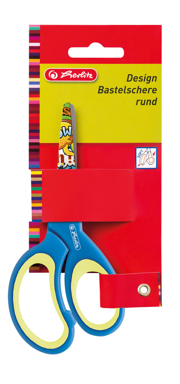 Herlitz-Bastelschere-Rechtshander-Design-rund-13cm-10897171-blau-gruen-57706-ovp-4008110336282-10897163-Schere-lafueliki