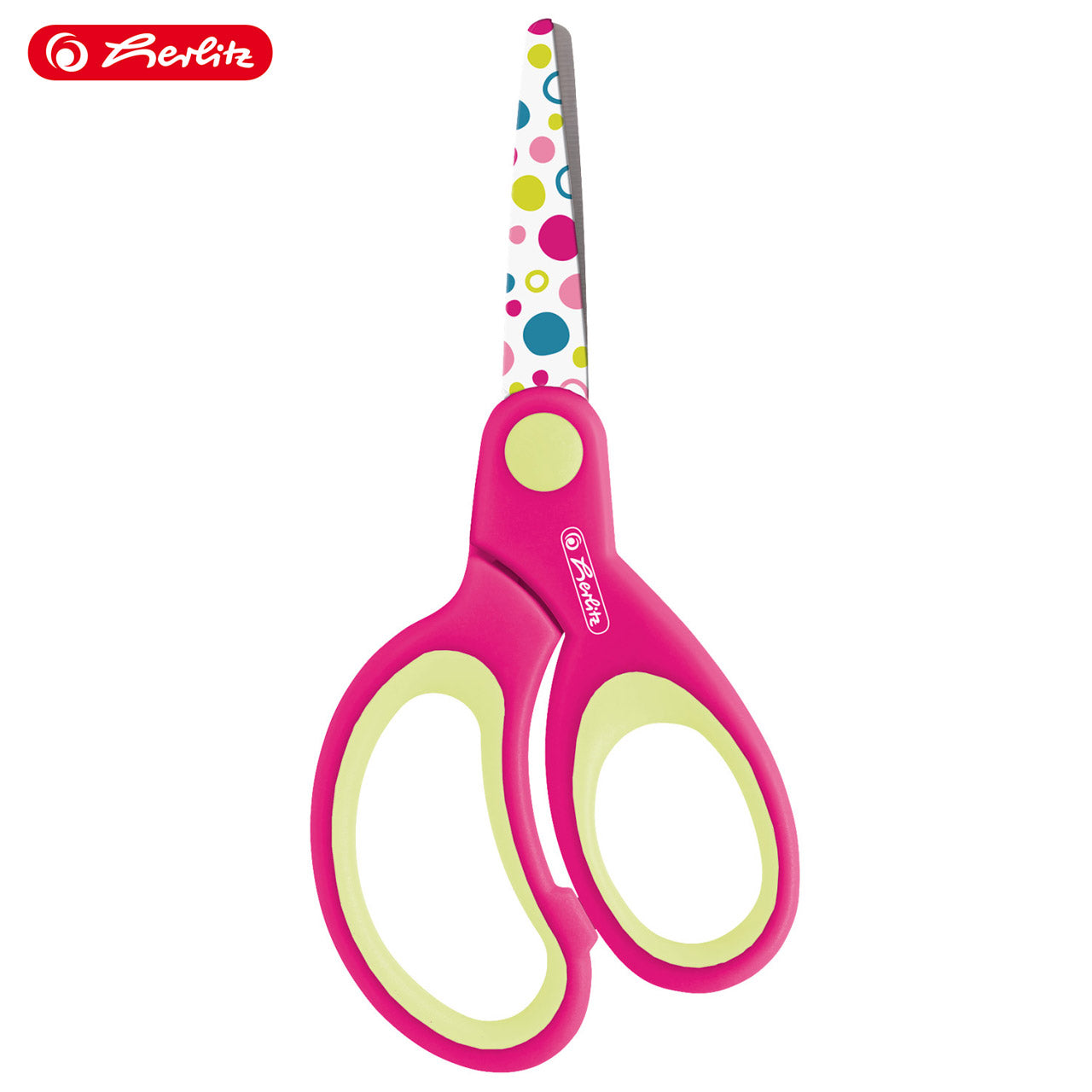 Herlitz-Bastelschere-Rechtshander-Design-rund-13cm-10897171-pink_gelb-57708-geschlossen-4008110336282-10897163-Schere-lafueliki