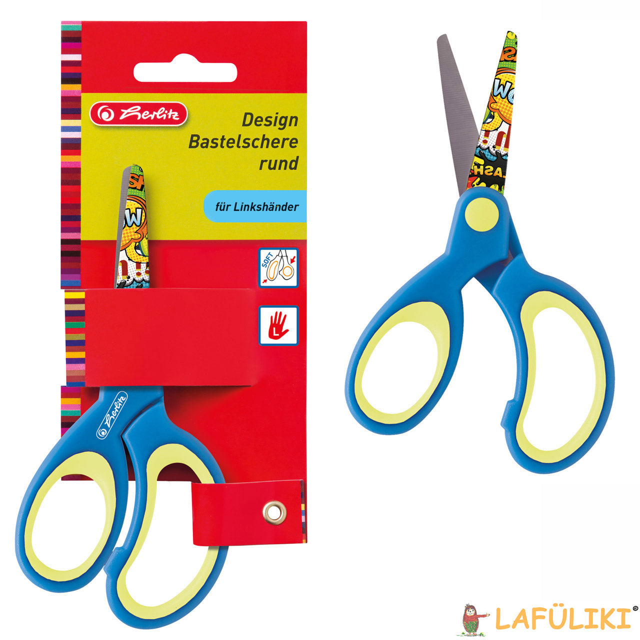 Herlitz-Design-Bastelschere-rund-Linkshaender-blau-gruen-57698-schere-lafueliki