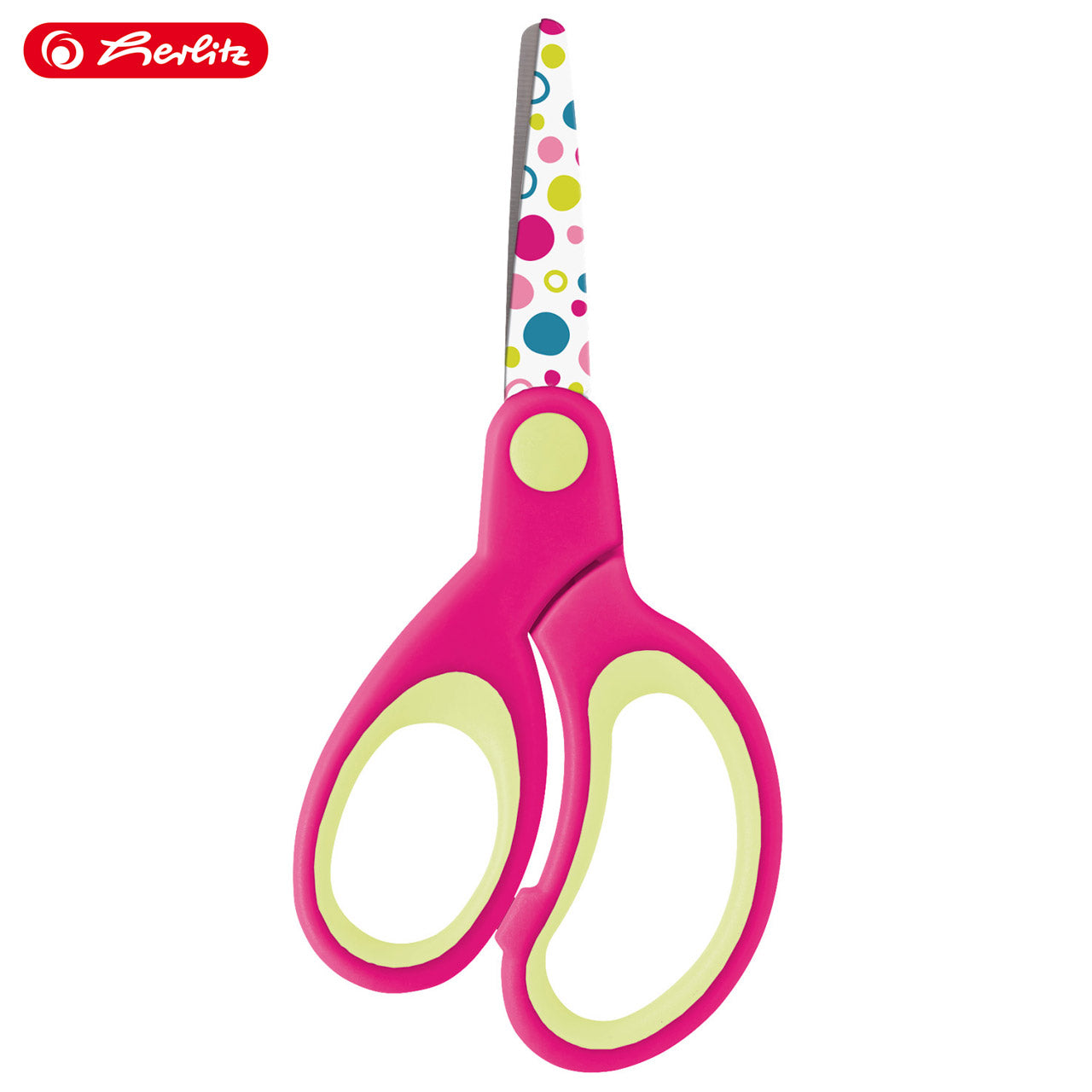 Herlitz-Design-Bastelschere-rund-Linkshaender-pink-gelb-57699-schere-geschlossen-lafueliki
