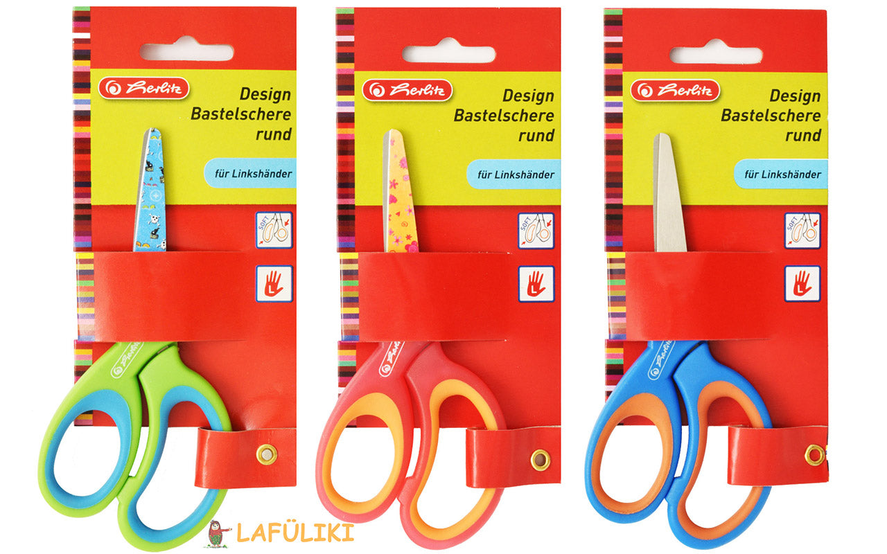 Herlitz-Linkshaender-Design-Bastelschere-rund-ovp-lafueliki