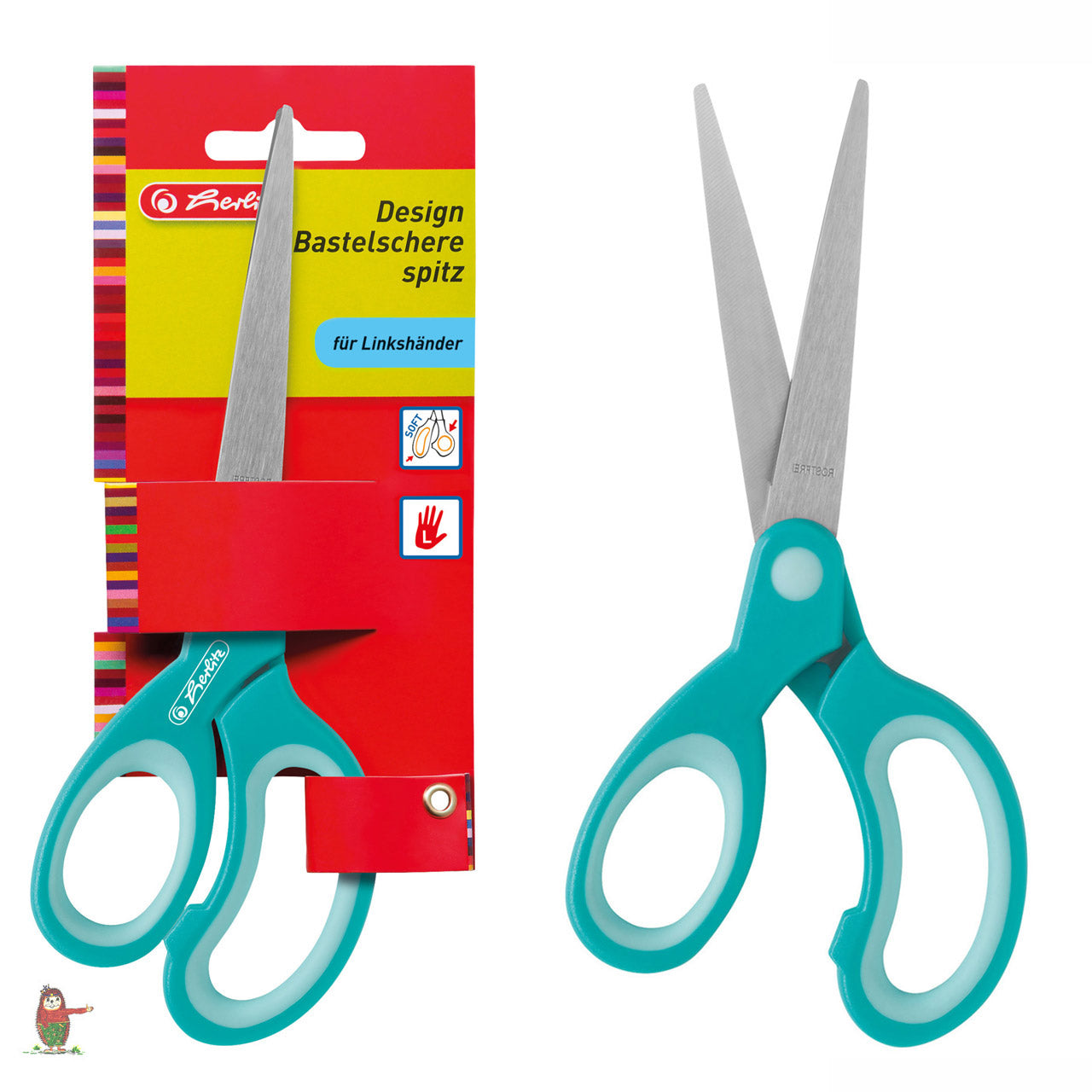 Herlitz-Linkshander-Design-Bastelschere-spitz-17cm-10897171-tuekis_mint-57720-4008110337319-Schere-lafueliki