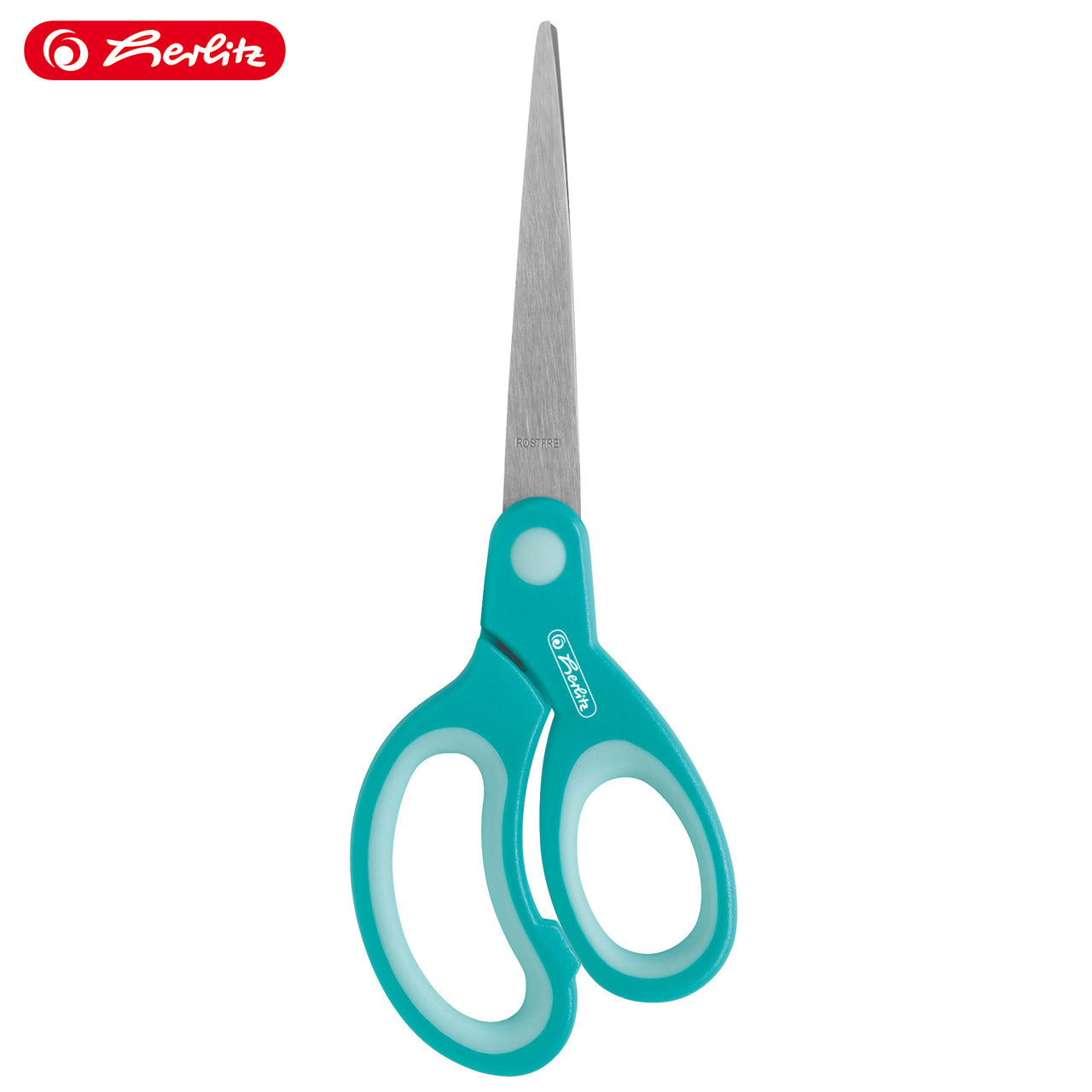Herlitz-Rechtshander-Design-Bastelschere-spitz-17cm-10801728-tuerkis_mint-4008110299532-Schere-geschlossen-lafueliki