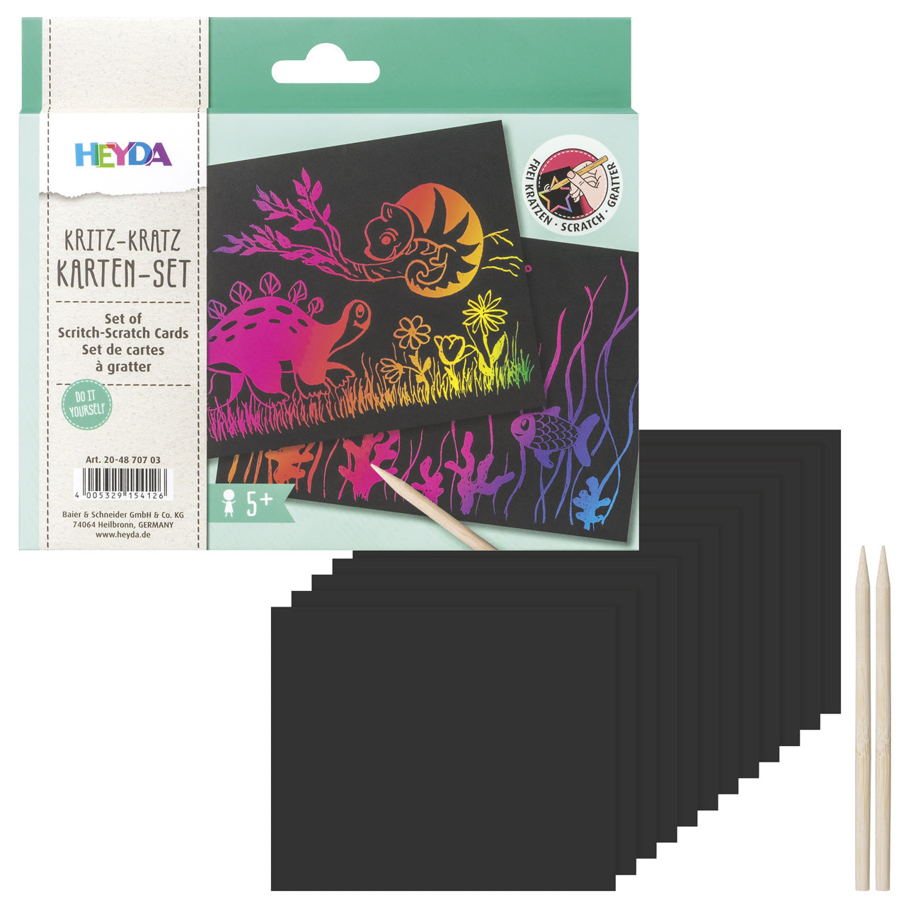 Heyda-Kritz-Kratz-Karten-Set-mit-Regenbogen-Effekt-204870703-12-Karten-Lafueliki