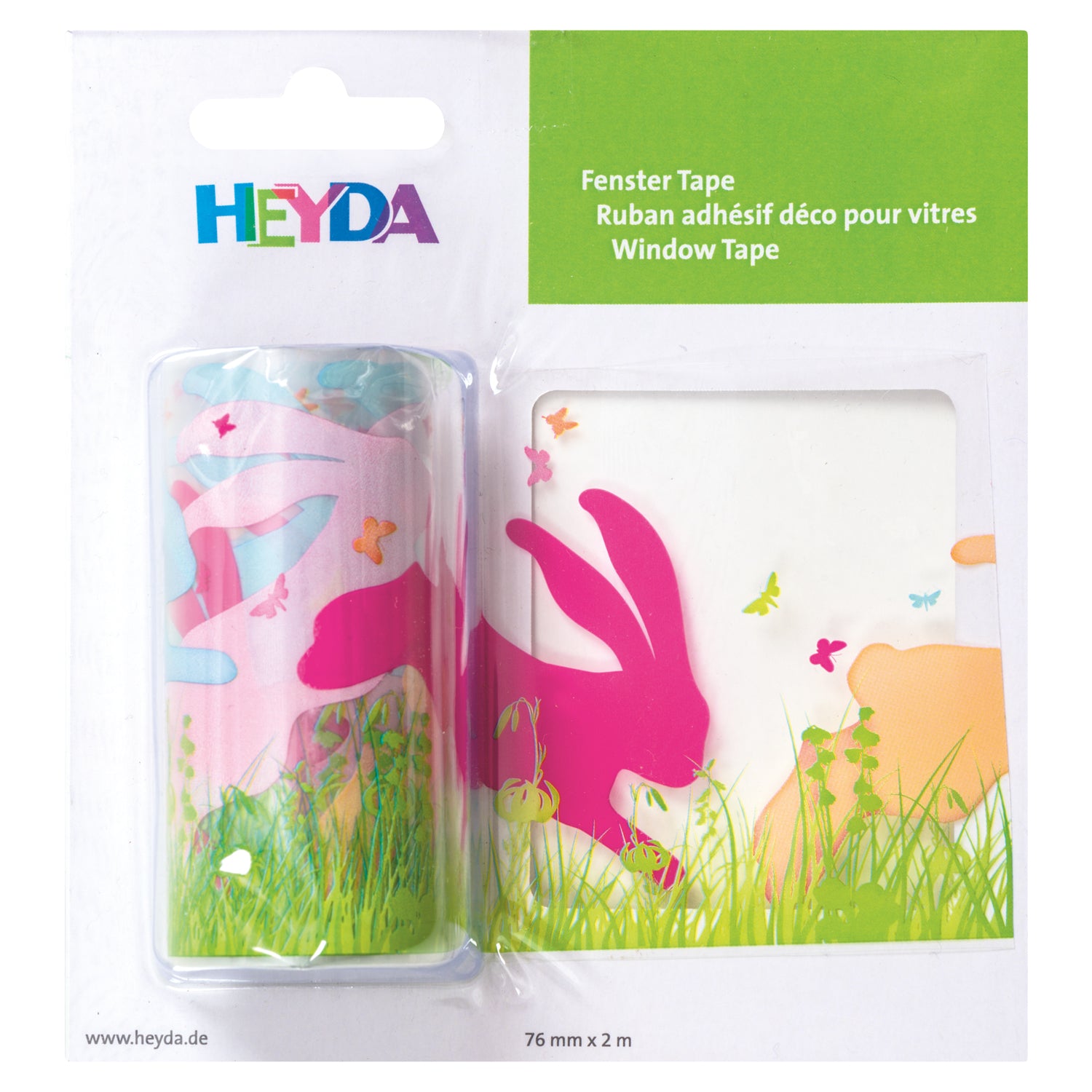 Heyda Silhouette Fenstertape · Ostern · Hase · bunt