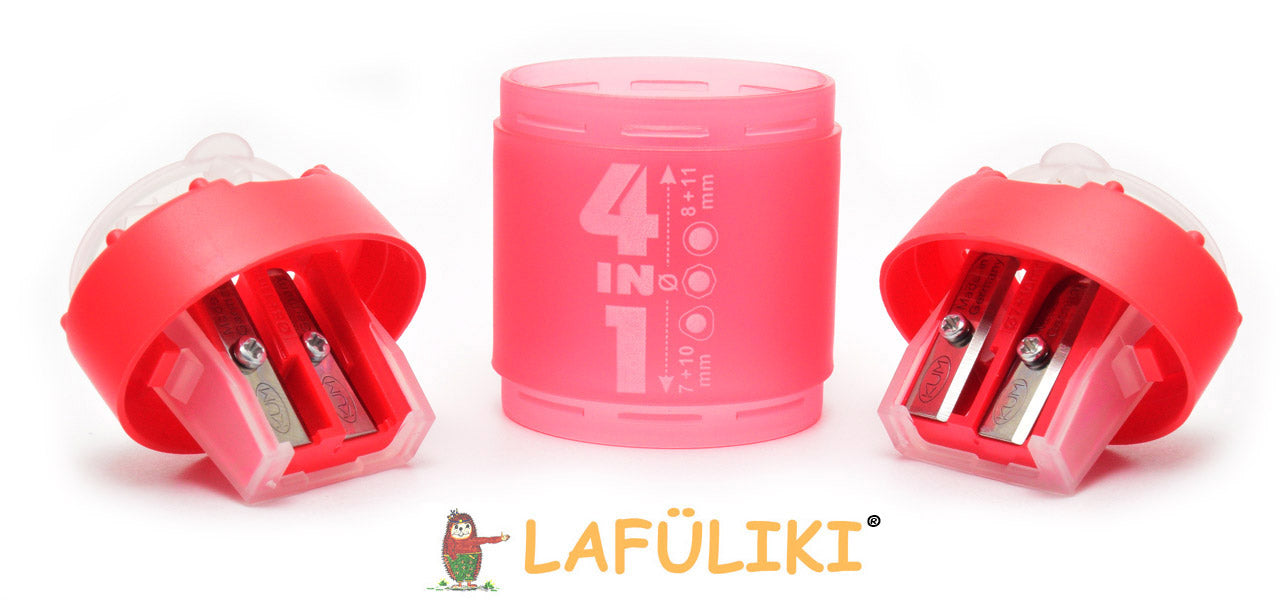 KUM-4in1-Spitzer-Anspitzer-fuer-alle-Stifte-rot-schulspitzer-lafueliki