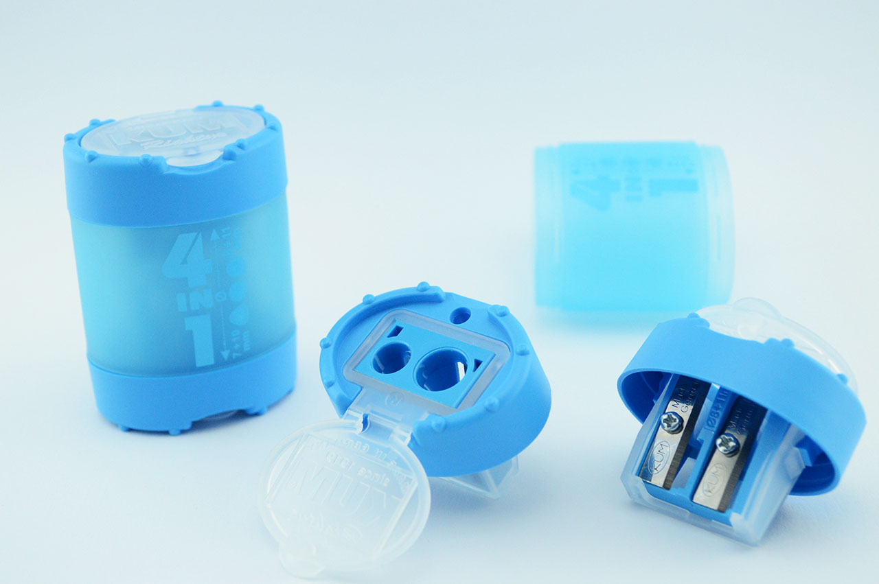 KUM-4in1-Spitzer-Rechtshaender-RH-Click-Clack-blau