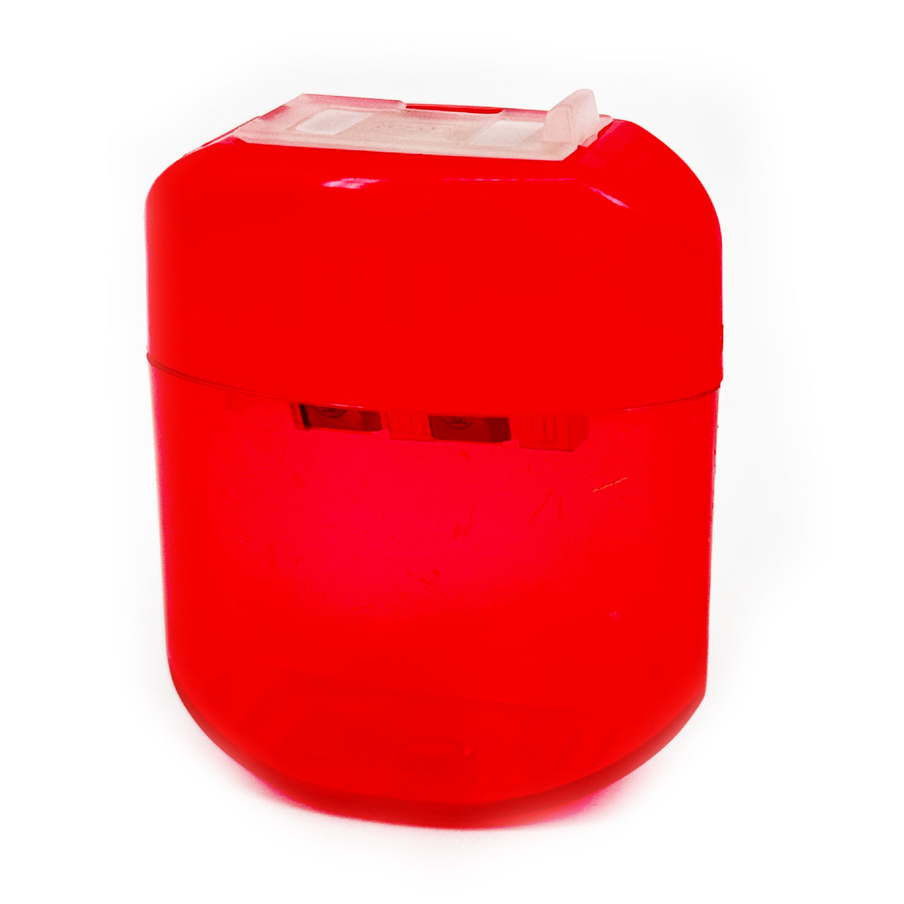 KUM-Anspitzer-Pop-rot-mit-Behaelter-Rechtshaender-dick-duenn-dicke-Stifte-lafueliki