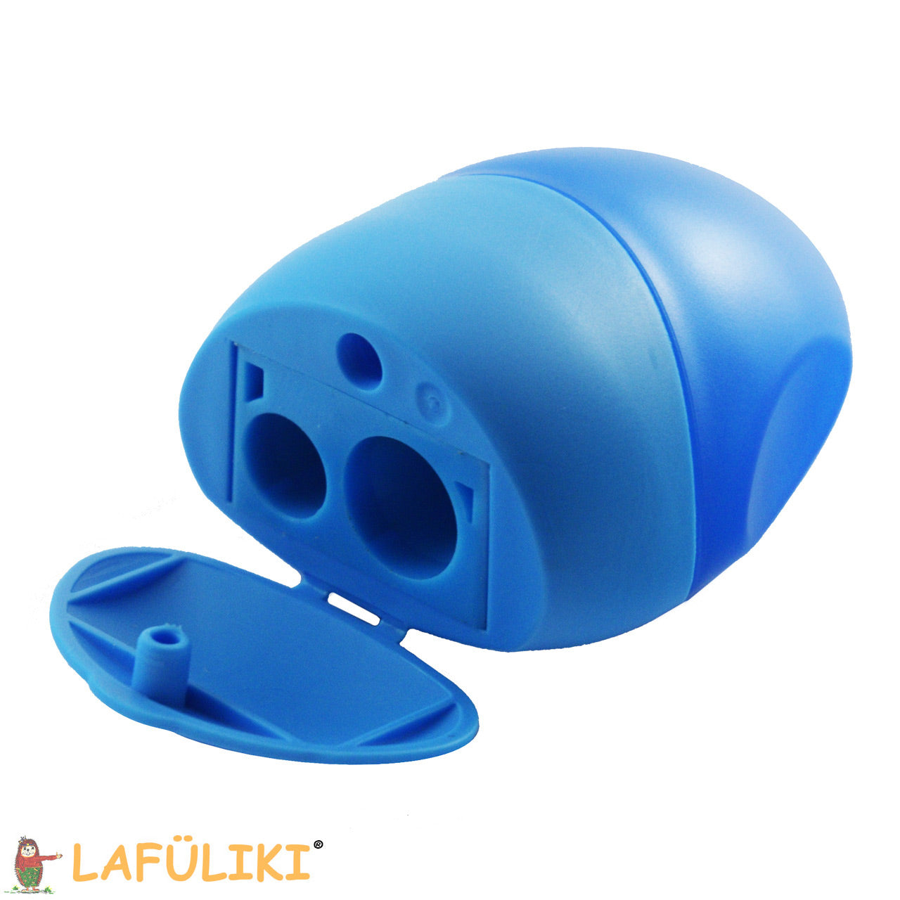 KUM-Doppel-Behaelterspitzer-Pencil-Pal-Rechtshaender-blau-1024721-Anspitzer-lafueliki