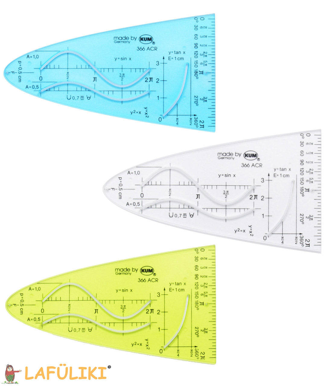 KUM-Parabelschablone-12cm-glasklar-farbig-Parabel-2110119-lafueliki