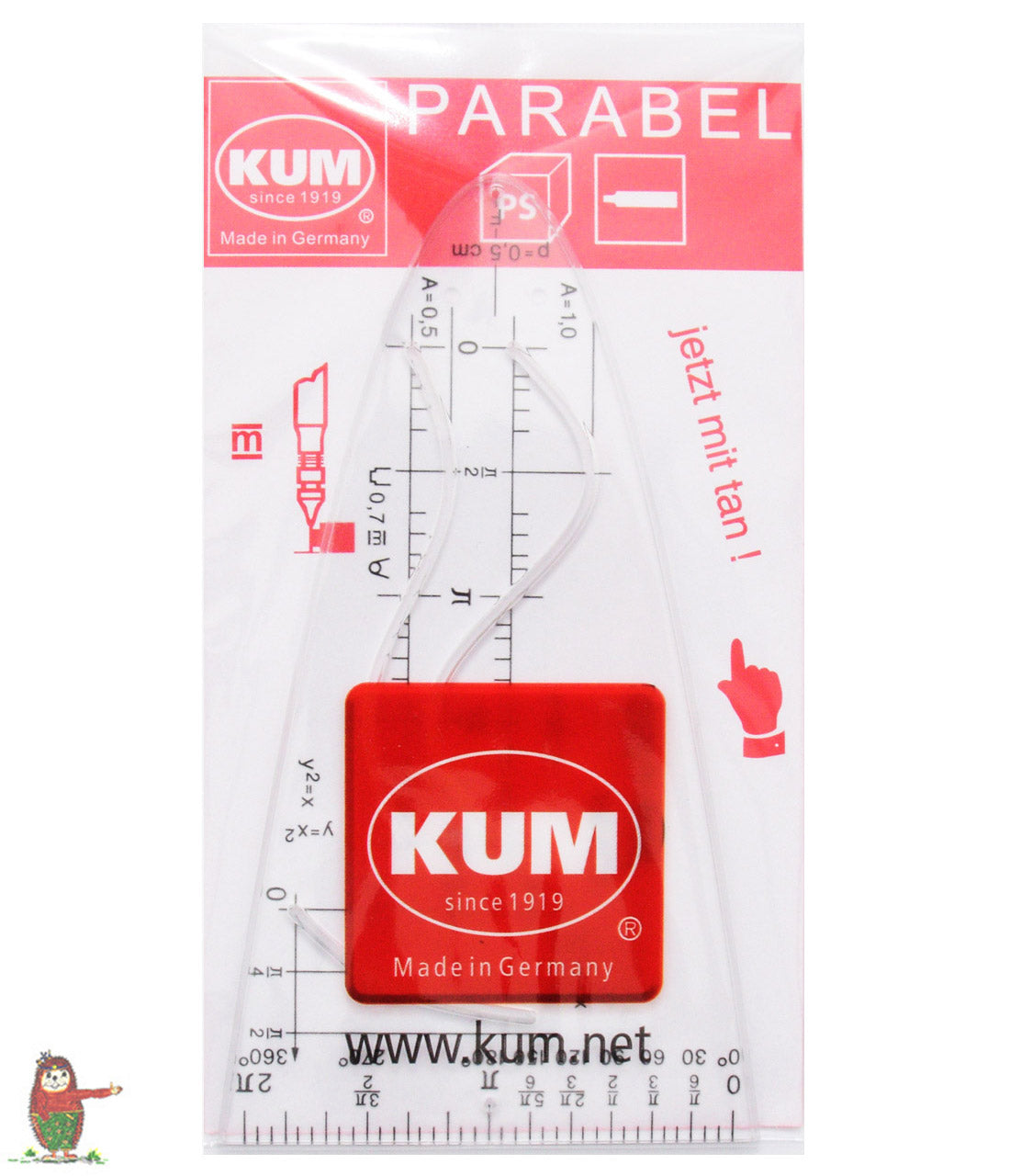 KUM-Parabelschablone-12cm-glasklar-ovp-Parabel-2110119-lafueliki