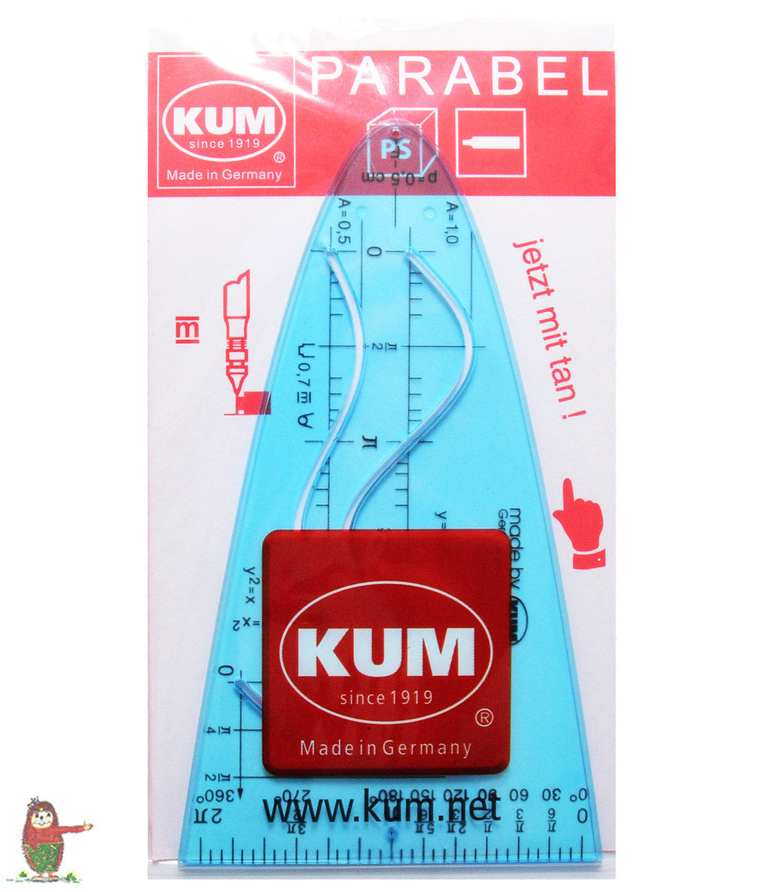 KUM-Parabelschablone-12cm-hellblau-ovp-Parabel-2110119-lafueliki