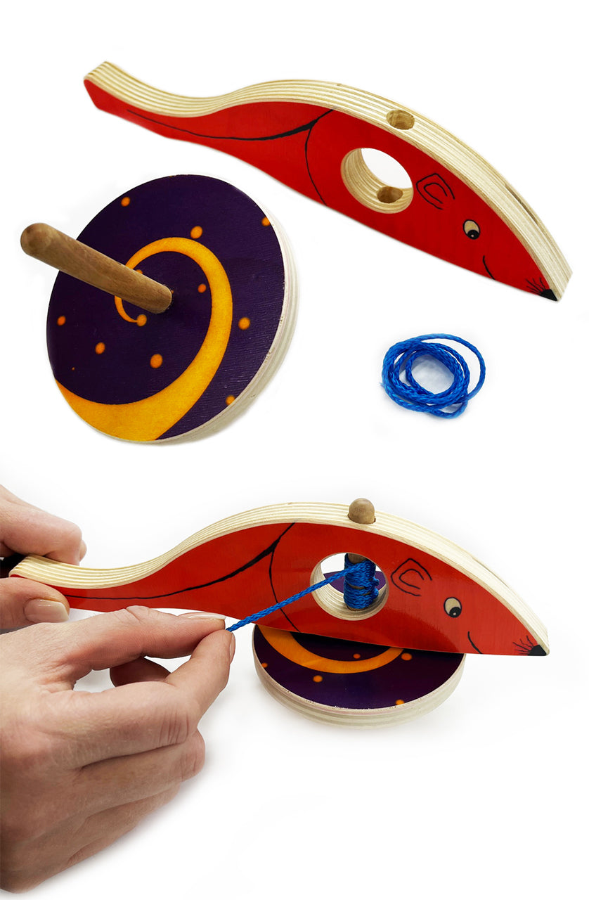 Kinder-Holzkreisel-mit-Schnur-und-Haltegriff-Maus-ab-4-Jahre-Kriesel-hilfe-lafueliki