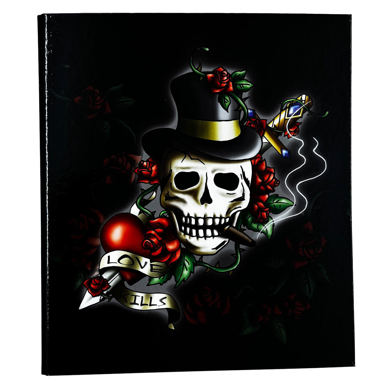 Kum-Motiv-Ordner-Schulordner-Pappe-A4-LOVE-KILLS-Totenkopf-33027-rueckseite-lafueliki