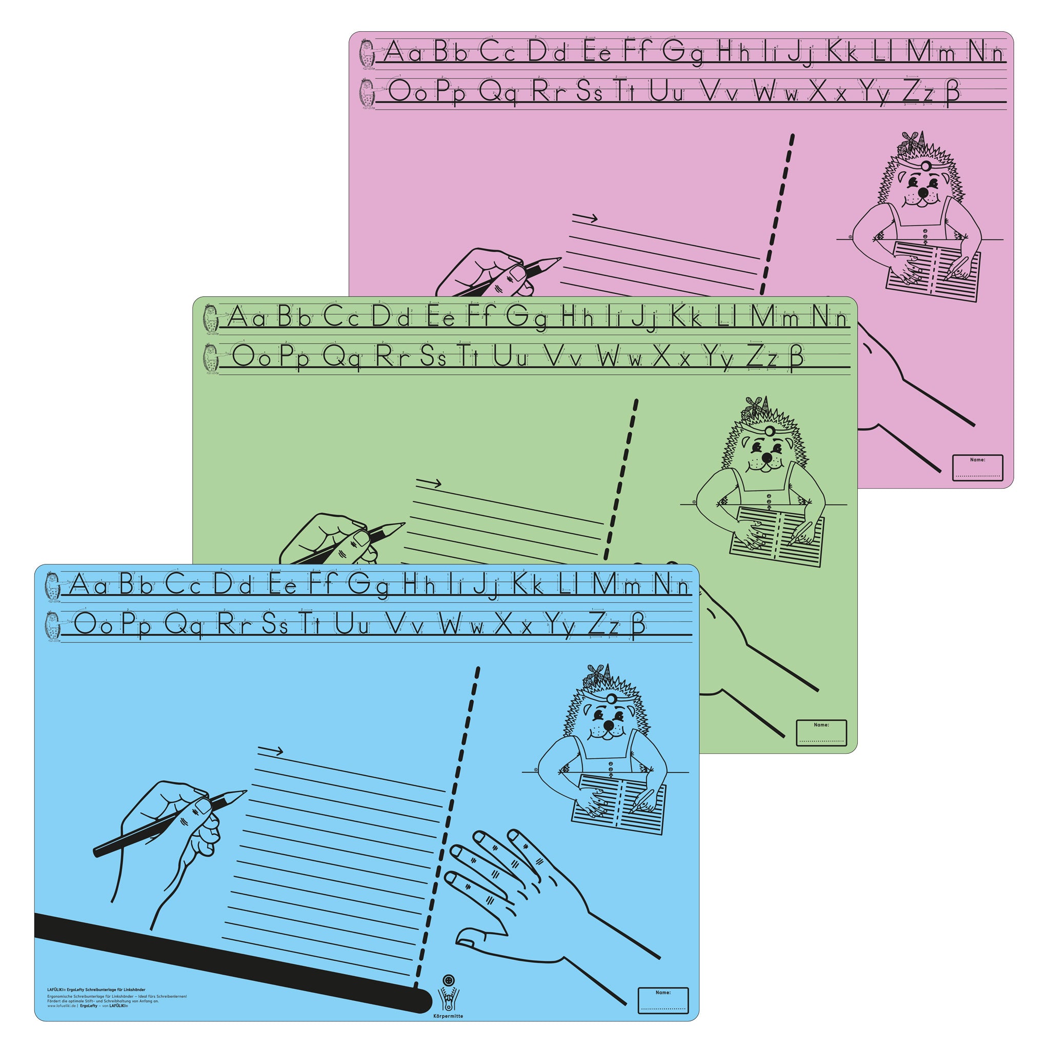LAFueLIKI-ErgoLefty-Schreibunterlage-Linkshaender-hellblau-hellrosa-hellgruen-sinnvoll-Kinder-grundschule-3700-shop-kaufen