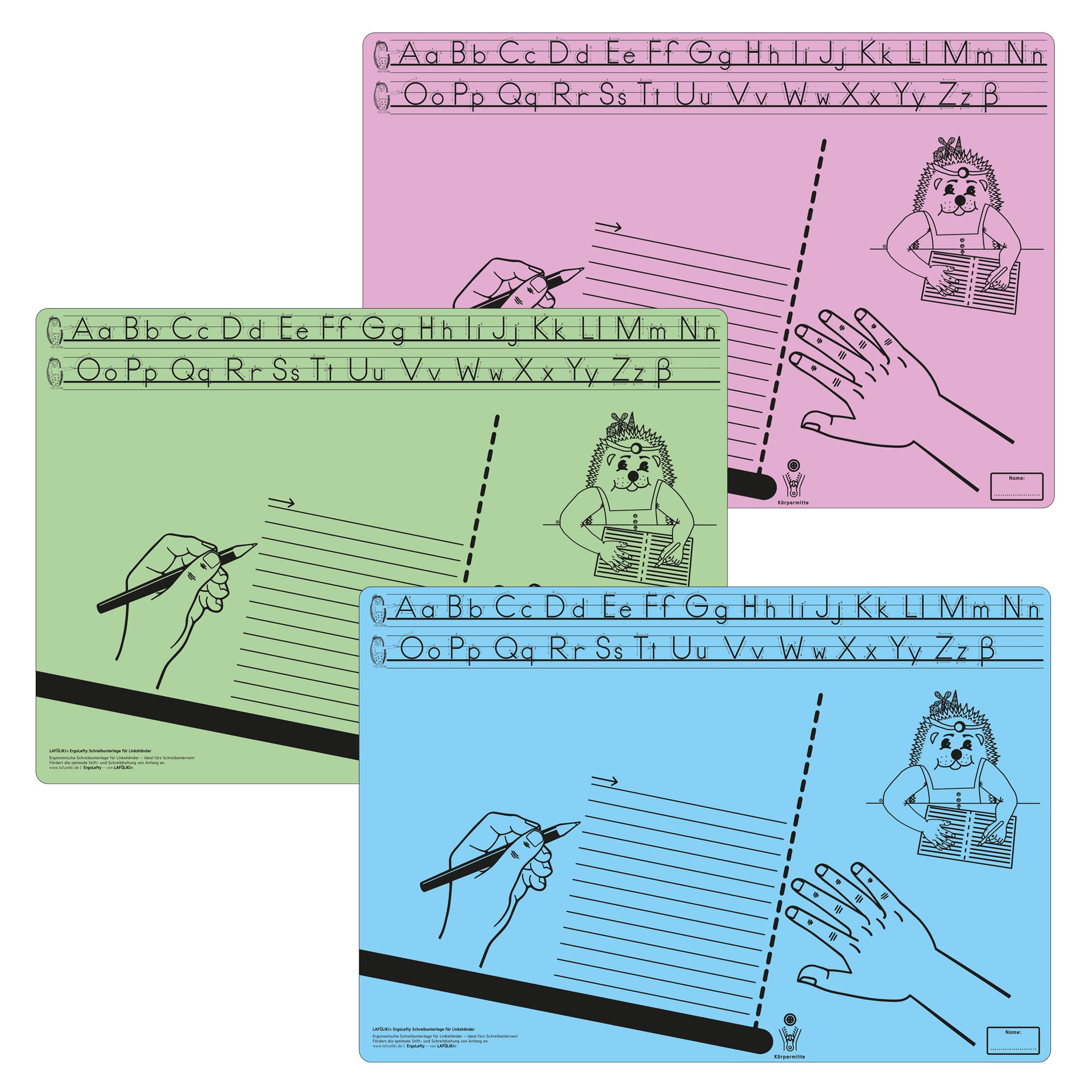 LAFÜLIKI ErgoLefty Schreibunterlage für Linkshänder