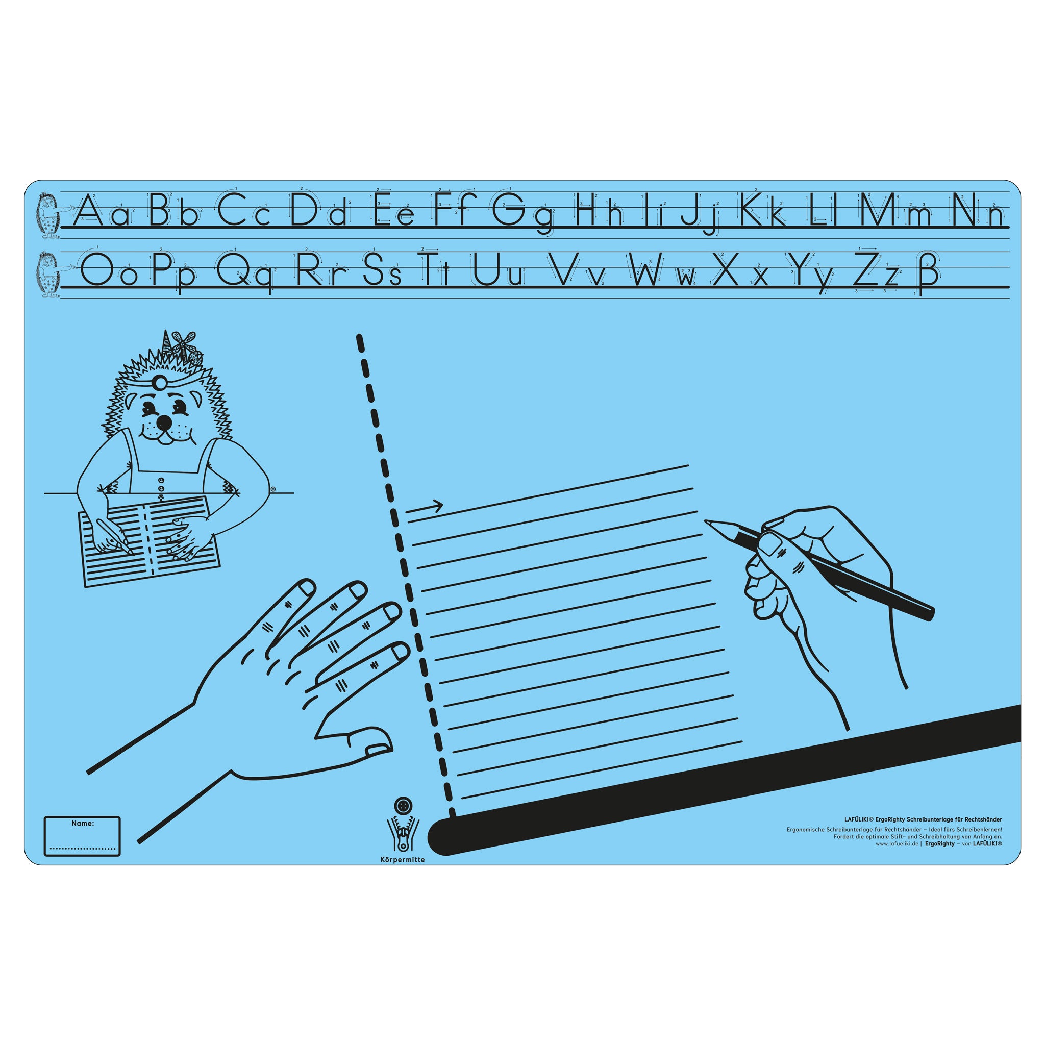 LAFueLIKI-ErgoRIGHTY-Schreibunterlage-Rechtshaender-hellblau-sinnvoll-Kinder-grundschule-3800-shop-kaufen