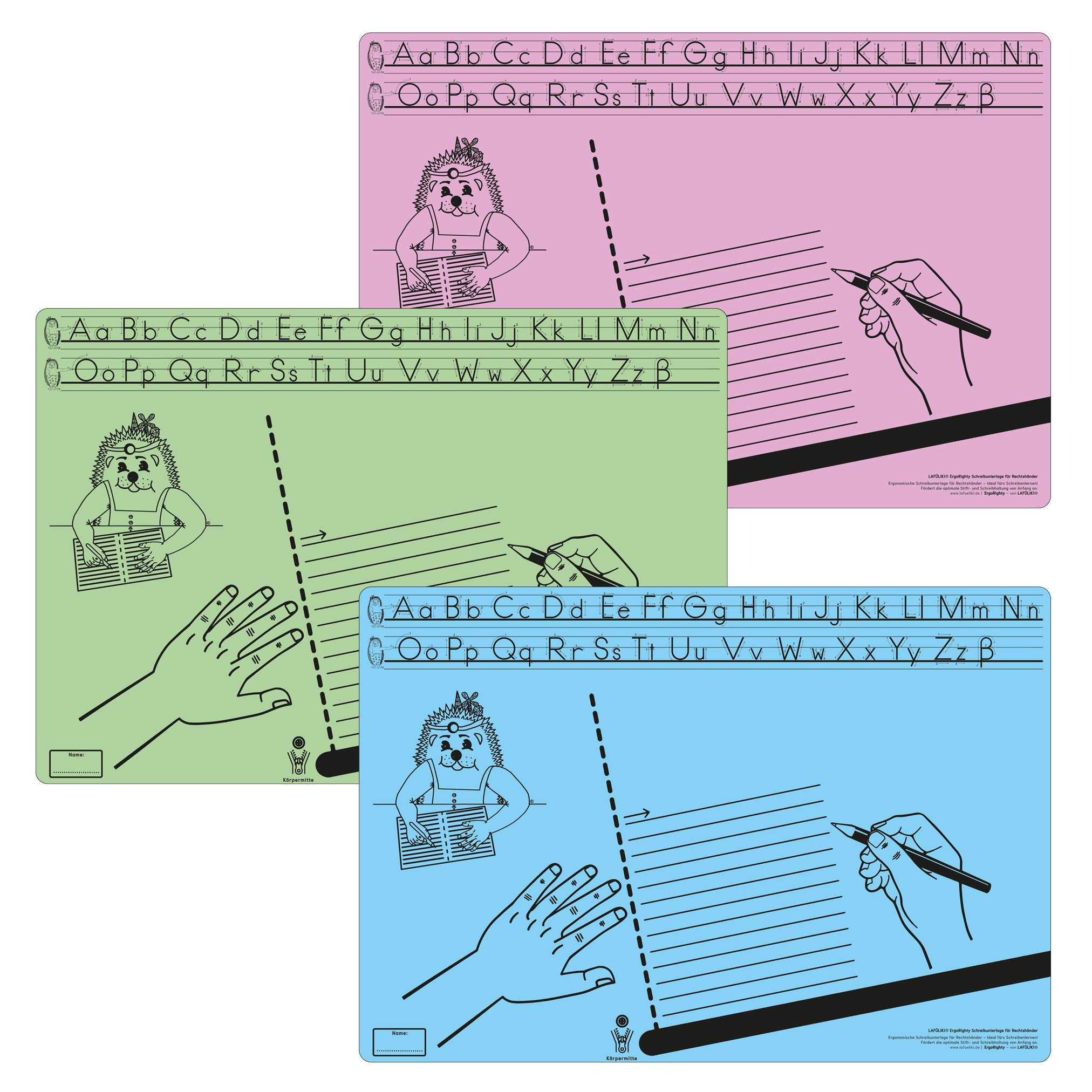 LAFÜLIKI ErgoRighty Schreibunterlage für Rechtshänder