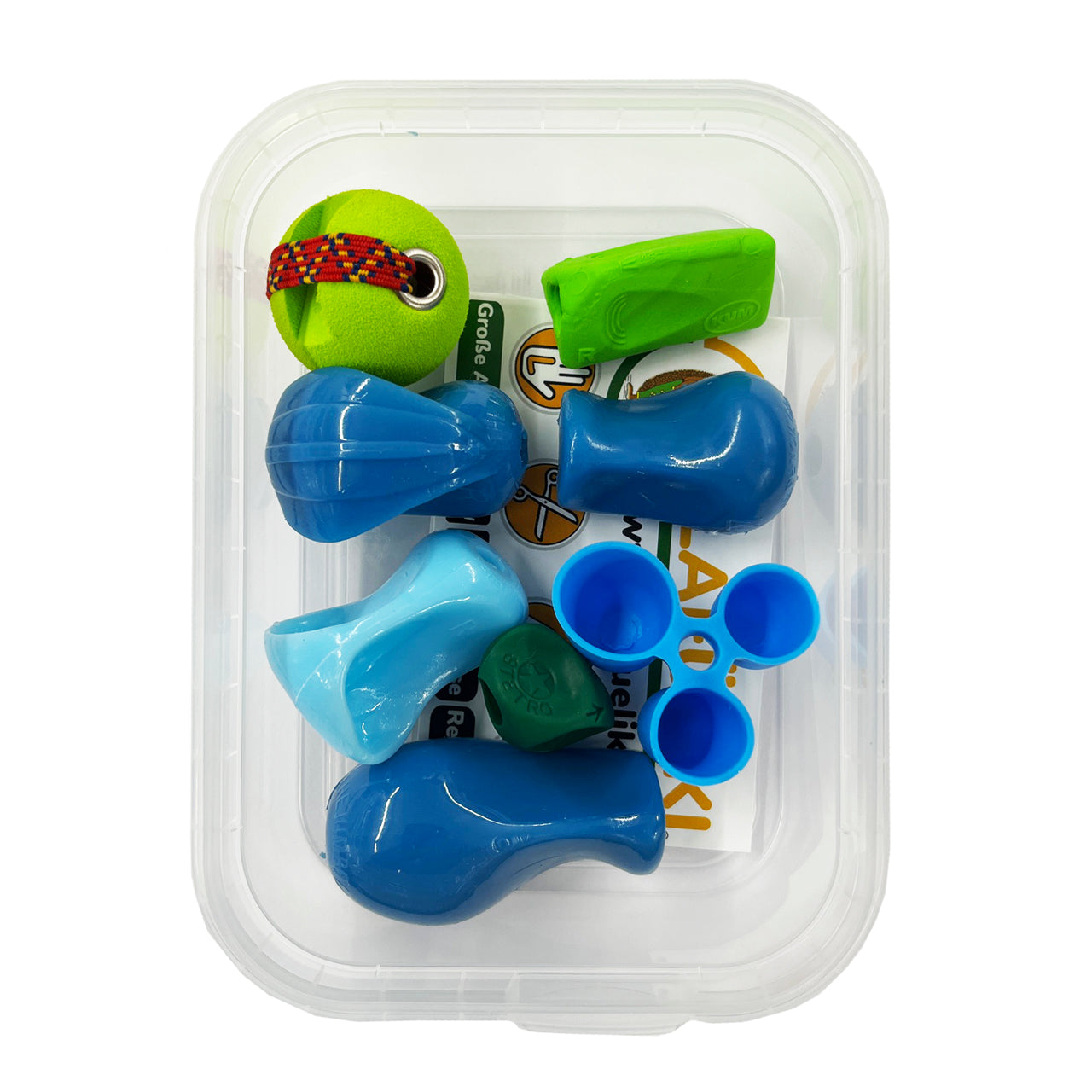 LAFueLIKI-Schreibhilfen-Set-Schulstart-blau-gruen-Box-offen-Schreiblernhilfe-Shop-lafueliki