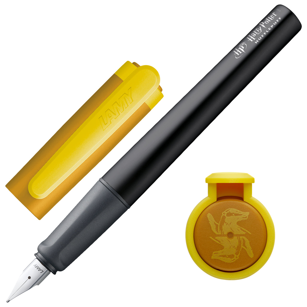 LAMY-Nexx-Anfaengerfueller-Special-Edition-Harry-Potter-Hufflepuff-gelb-Dachswappen-kaufen-lafueliki