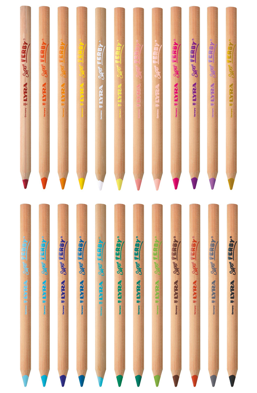 LYRA-Super-Ferby-Natur-alle-Buntstift-unlackiert-Einzelstift-lafueliki