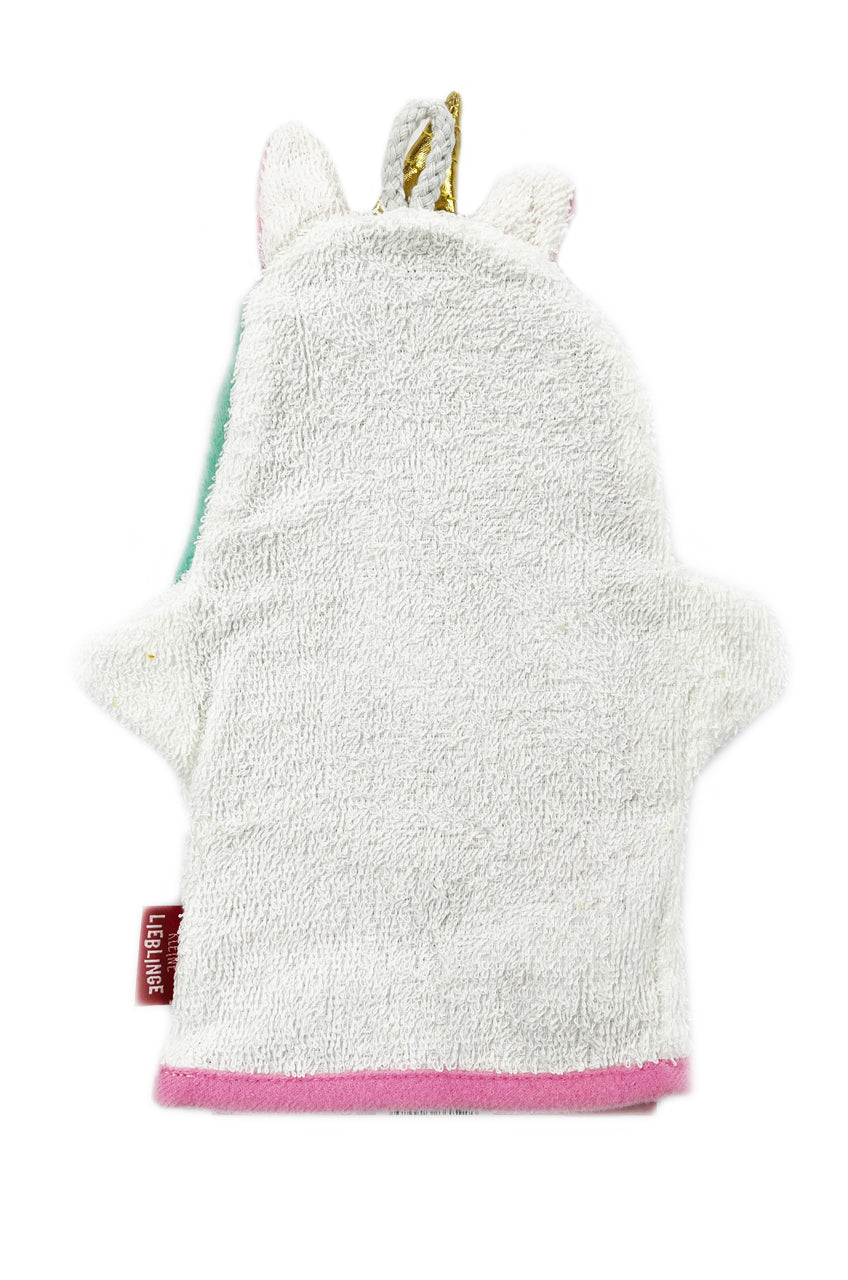 La-Vida-Kinder-Waschhandschuh-Motiv-Waschlappen-Einhorn-rueckseite-lafueliki
