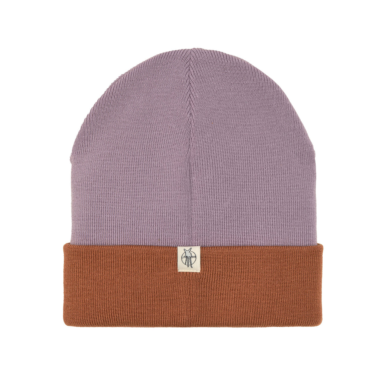 Laessig-Beanie-Kinder-Muetze-FREE-lilac-braun-52-56-ab-3-6-Jahren-1531068737-rueeckseite-lafueliki