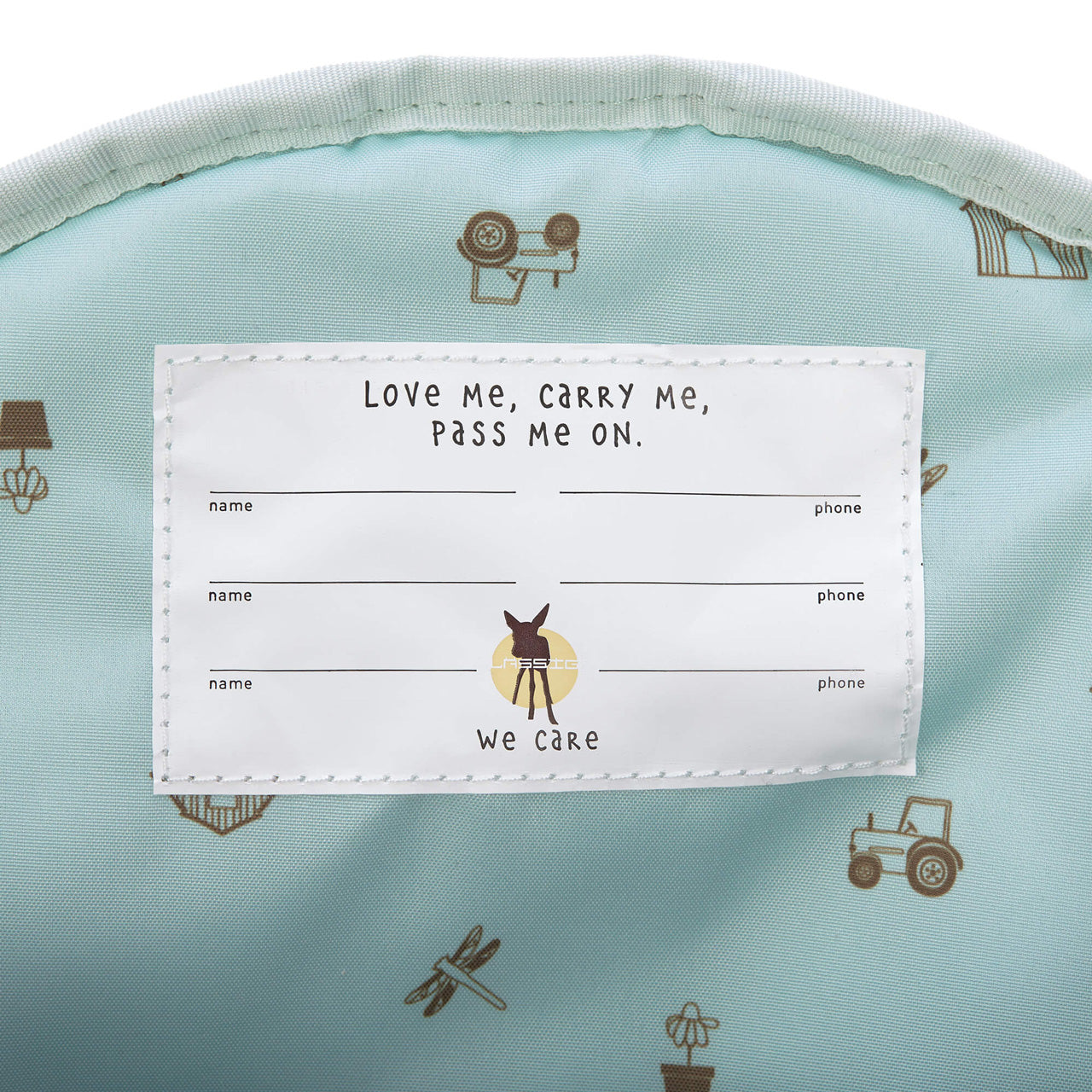 Laessig-Kindergartenrucksack-Adventure-Traktor-blau-schild-1203001496-lafueliki