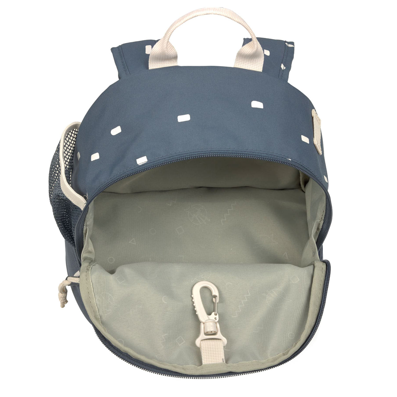 Laessig-Kindergartenrucksack-kiga-kita-rucksack-Happy-Prints-midnight-blue-1203001083-offen-lafueliki