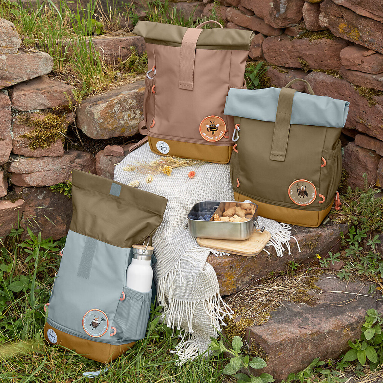 Laessig-Kinderrucksack-Mini-Rolltop-Nature-Kindergartenrucksacklafueliki