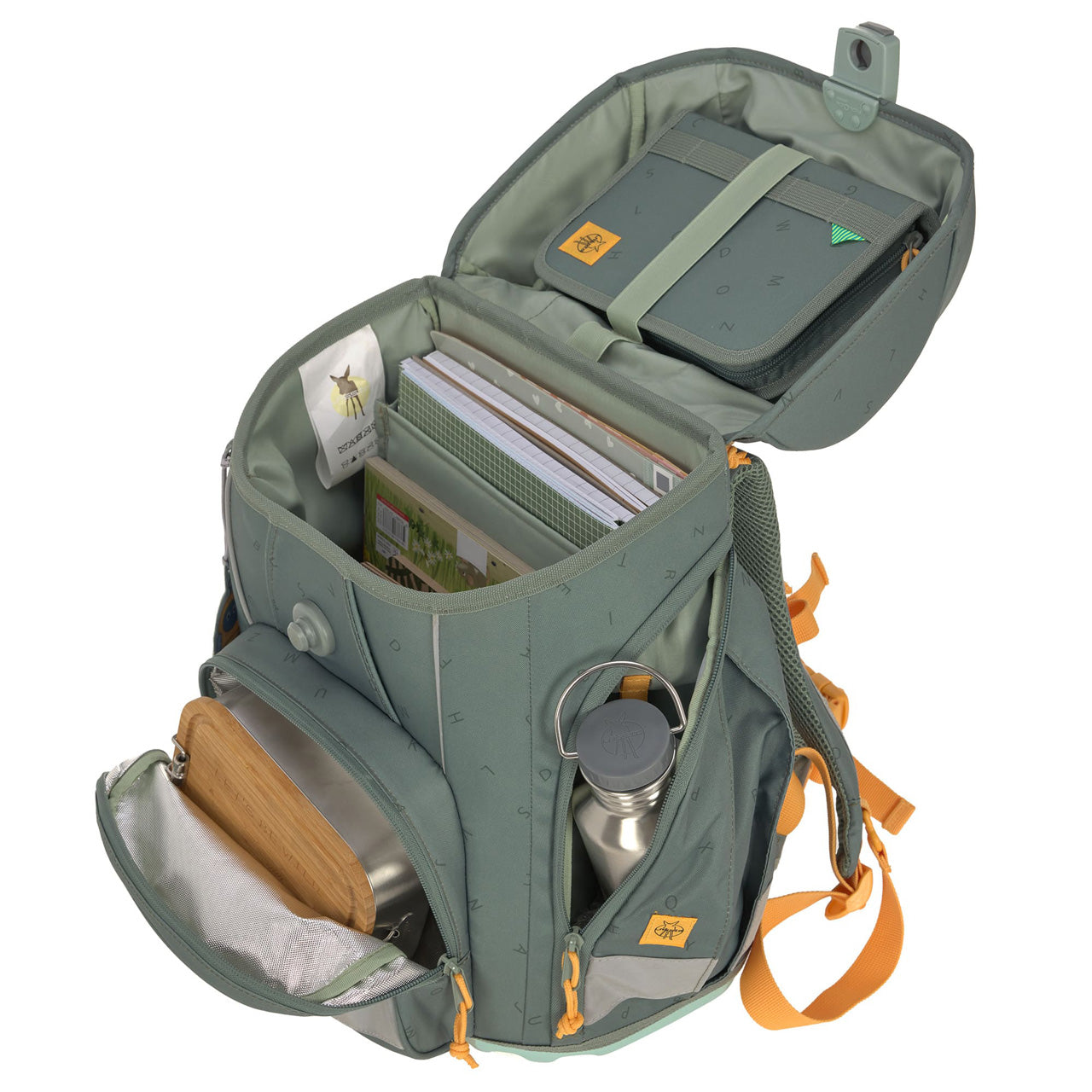 Laessig-Schulranzen-Set-Boxy-Unique-Letters-Green-7-teilig-anwendung-mit-inhalt-1205015168-lafueliki
