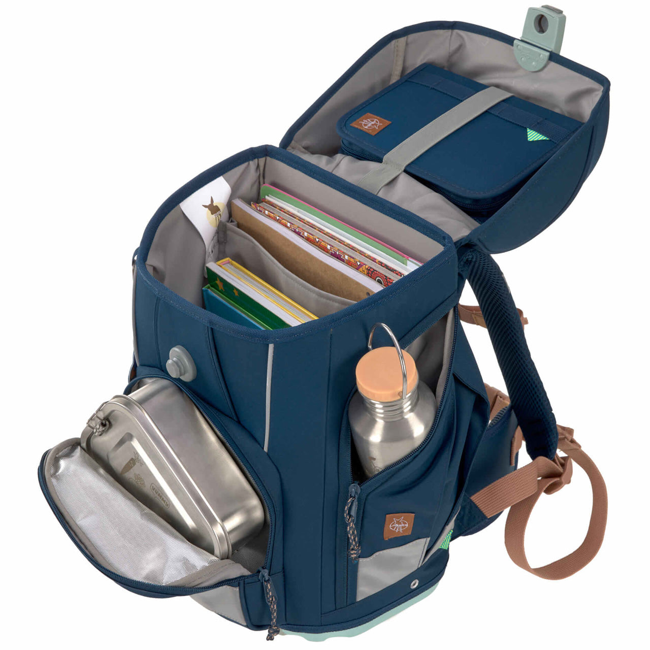 Laessig-Schulranzen-Set-Boxy-Unique-Navy-blue-blau-7-teilig-ansicht-mit-inhalt-1205015583-lafueliki