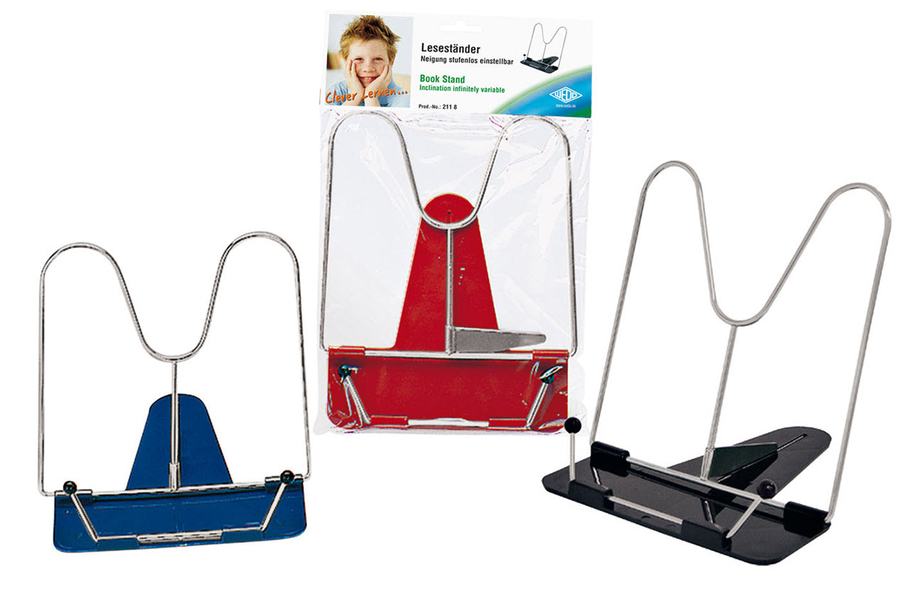 Lesestaender-Buchstuetze-aus-Kunststoff-Buchhalter-farben