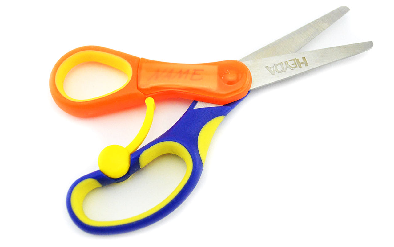 Linksh-nderschere-Soft-Touch-abgerundet-Federschere-anf-nger-schneidhilfe