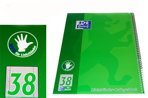 Linkshaender-Collegeblock-Doppelrand-kariert-Oxford