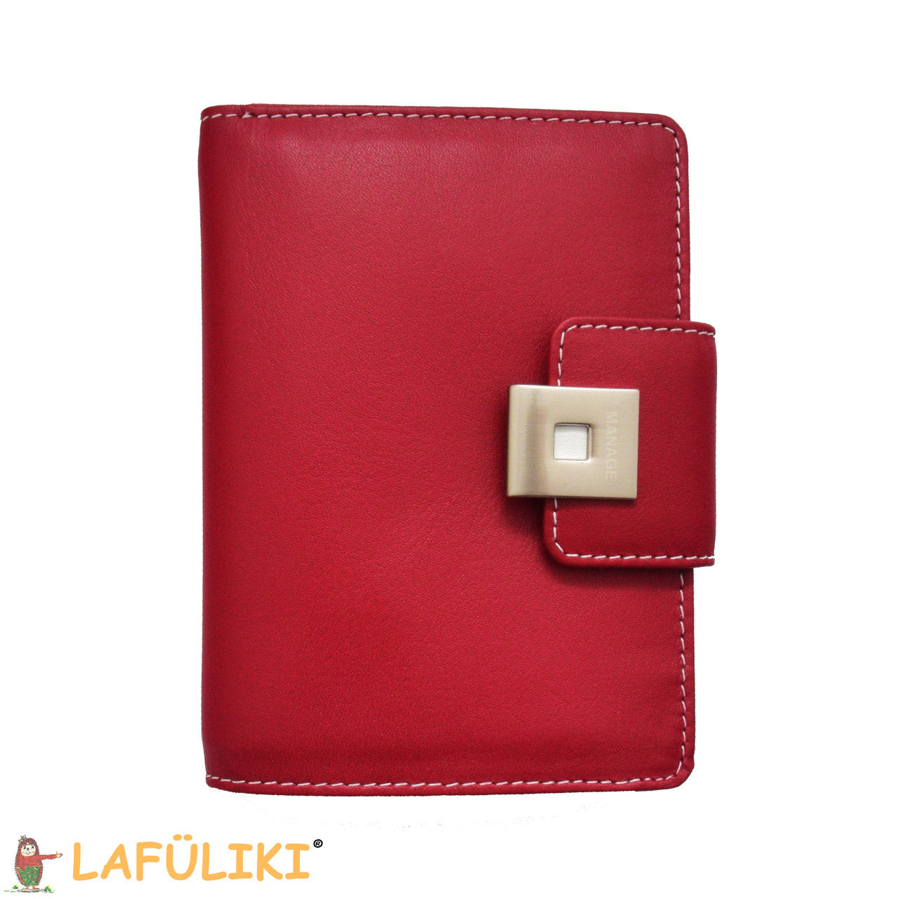 Linkshaender-Damenboerse-mit-Metallverschluss-rot-Manage-geldboerse-lafueliki