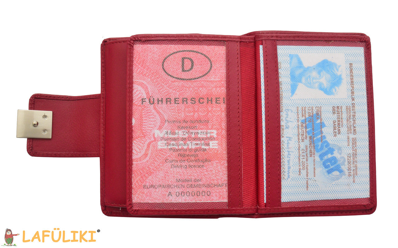 Linkshaender-Damenboerse-mit-Metallverschluss-rot-Manage-geldboerse-offen-2-lafueliki