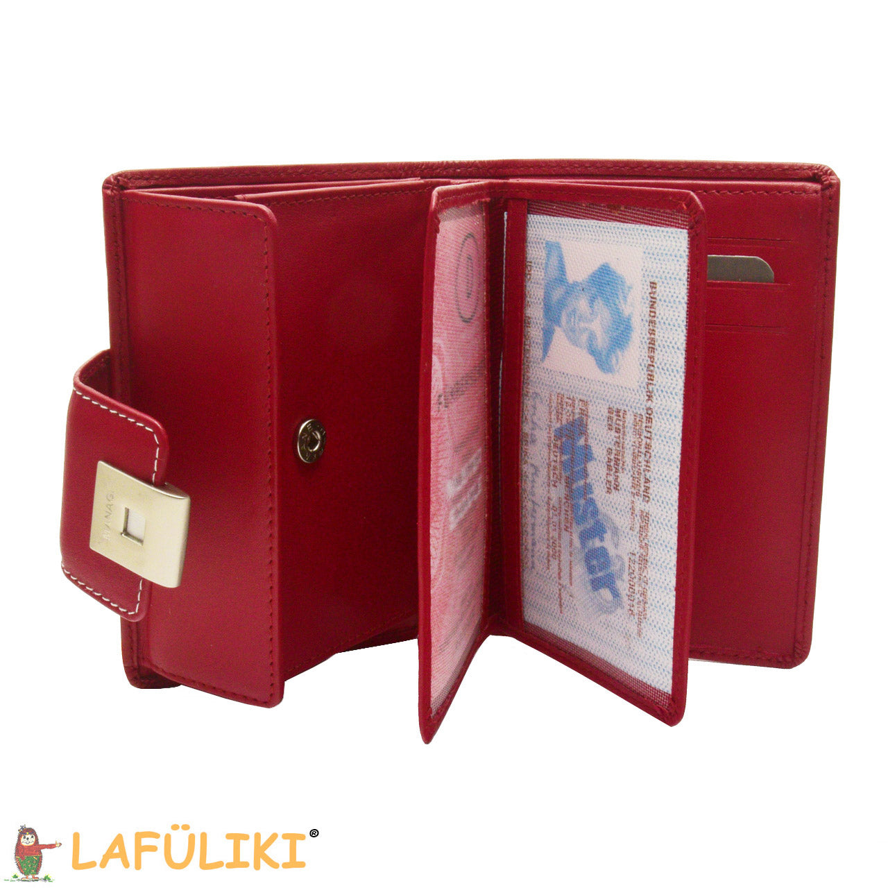 Linkshaender-Damenboerse-rot-Manage-geoeffnet-geldboerse-lafueliki