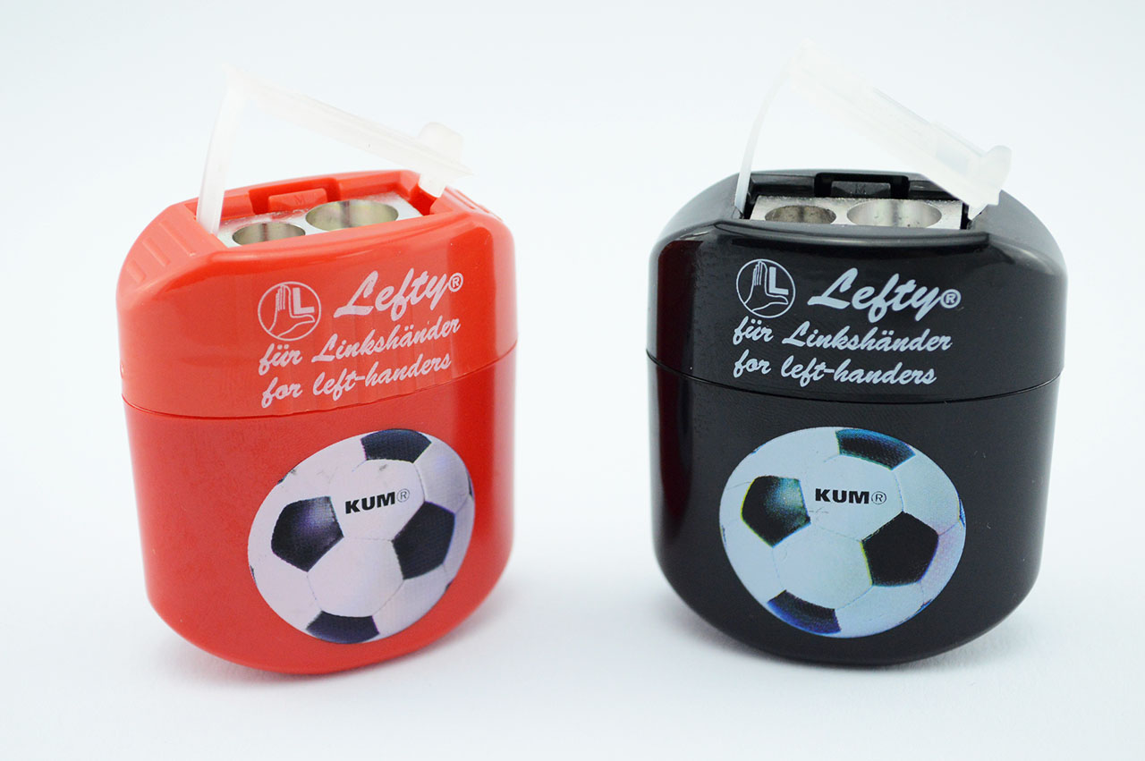 Linkshaender-Fussball-Doppelspitzer