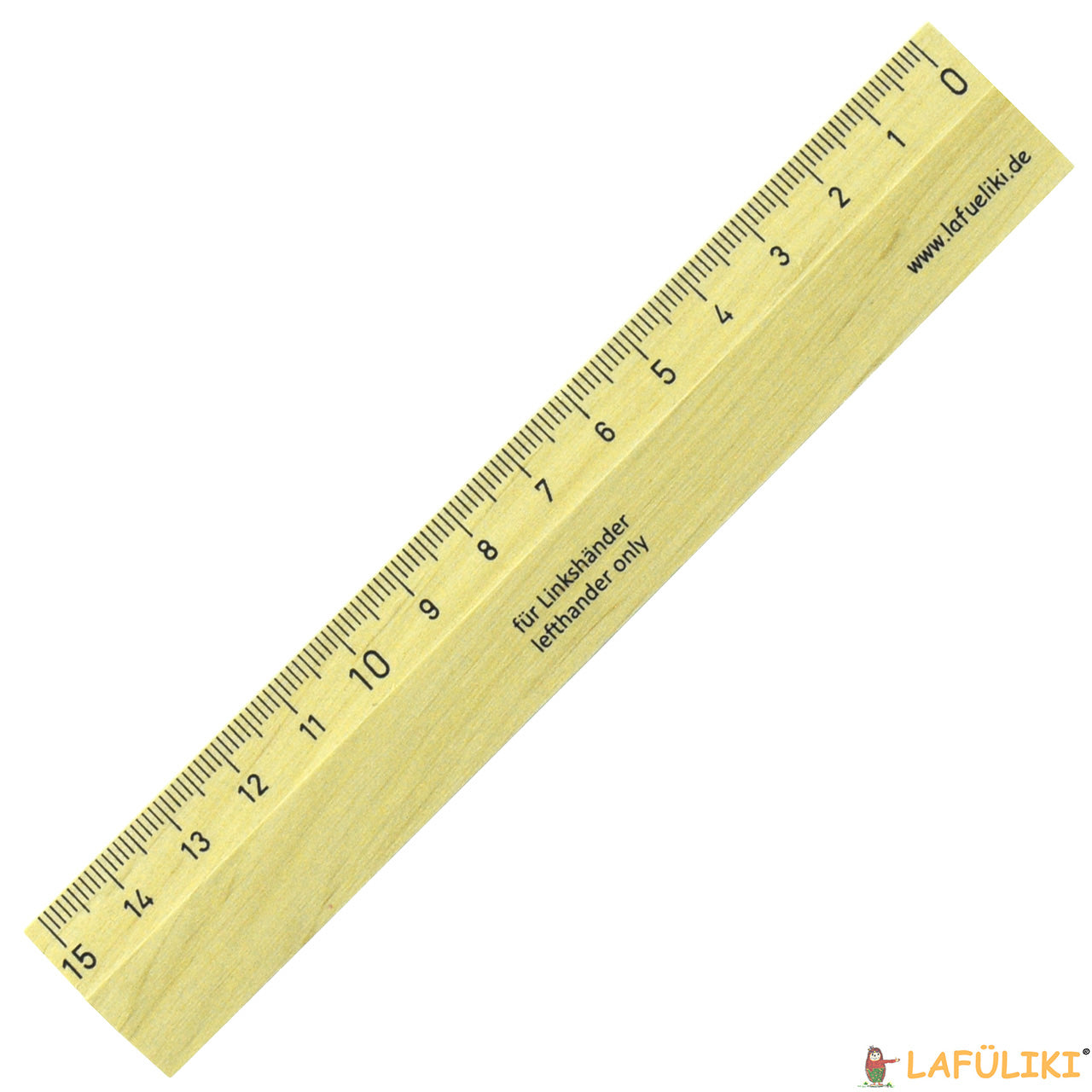 Linkshaender-Holzlineal-15cm-2545-klein-Lineal-aus-Holz-lafueliki