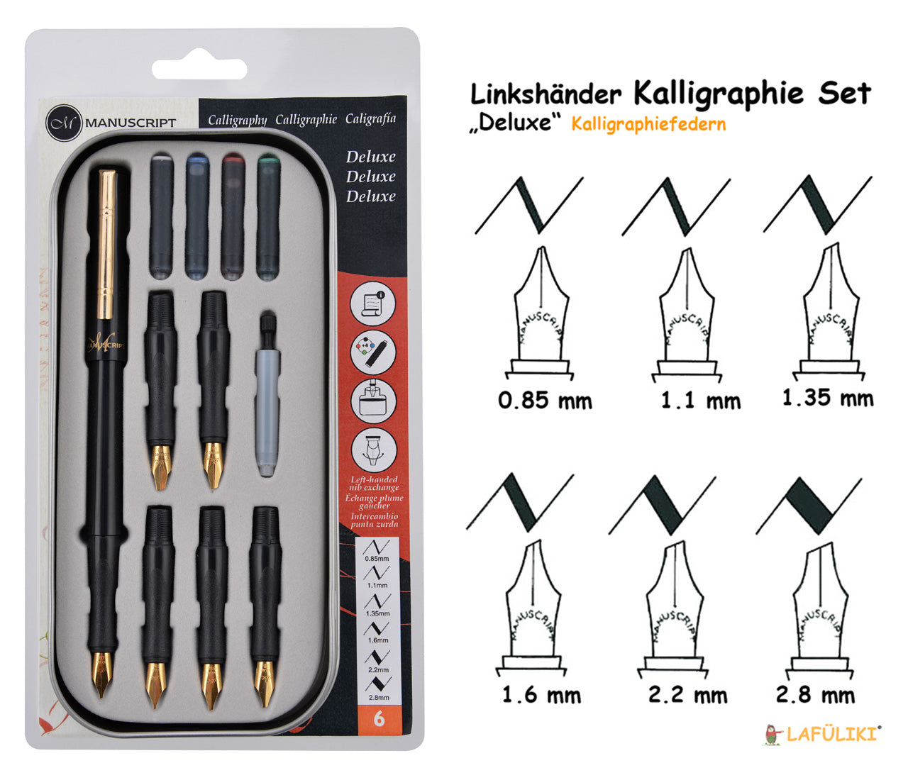 Linkshaender-Kalligraphie-Set-6er-Manuscript-MC1155L-Deluxe-Calligraphy-lafueliki