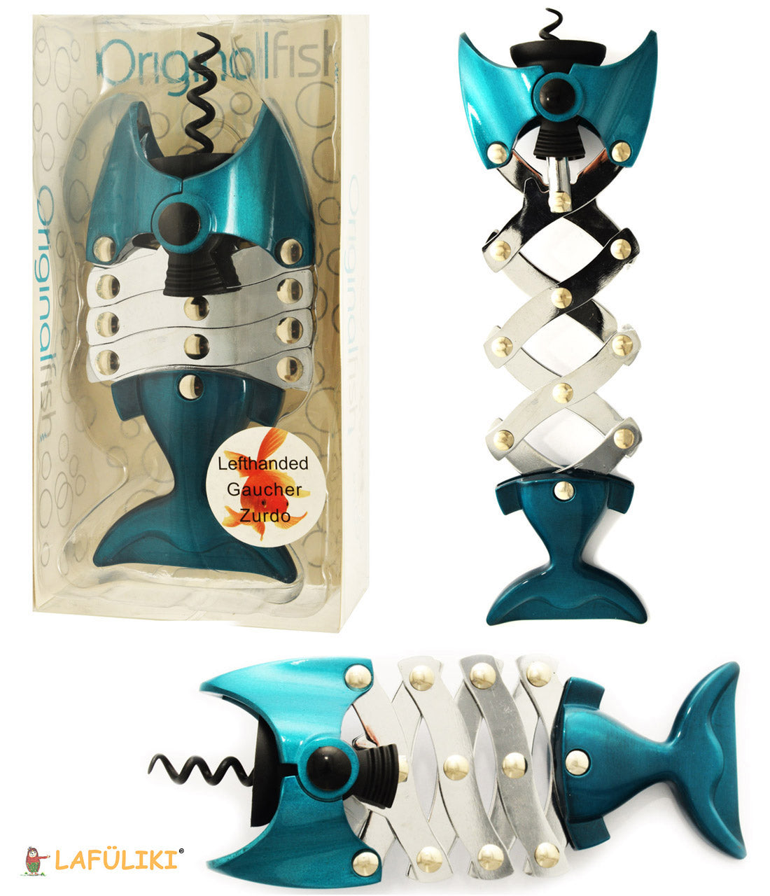Linkshaender-Korkenzieher-design-Original-Fisch-Hahn-lafueliki